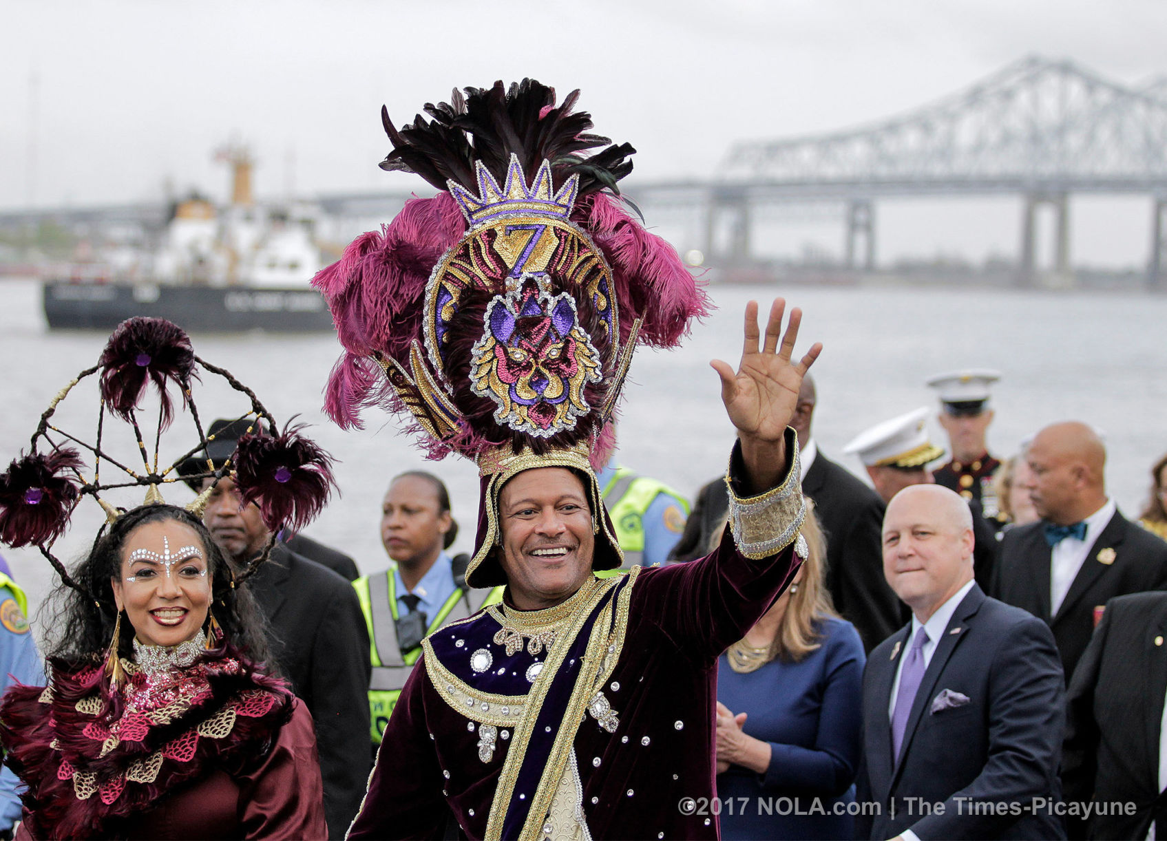 Mardi Gras 2017: Zulu and Rex arrive for Lundi Gras